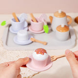Maxbell Toddlers Tea Set Teapot Cups Dishes Afternoon Tea Playset for Children Girls