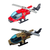 Maxbell Diecast Alloy Helicopter for Boy and Girl Cake Decoration Ornament Plane Toy red