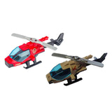 Maxbell Diecast Alloy Helicopter for Boy and Girl Cake Decoration Ornament Plane Toy red