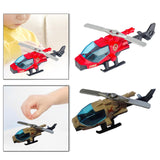 Maxbell Diecast Alloy Helicopter for Boy and Girl Cake Decoration Ornament Plane Toy red