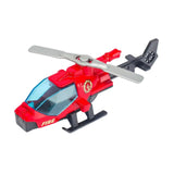 Maxbell Diecast Alloy Helicopter for Boy and Girl Cake Decoration Ornament Plane Toy red