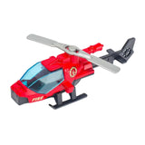 Maxbell Diecast Alloy Helicopter for Boy and Girl Cake Decoration Ornament Plane Toy red