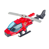 Maxbell Diecast Alloy Helicopter for Boy and Girl Cake Decoration Ornament Plane Toy red