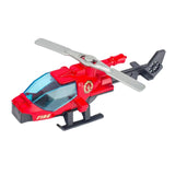 Maxbell Diecast Alloy Helicopter for Boy and Girl Cake Decoration Ornament Plane Toy red