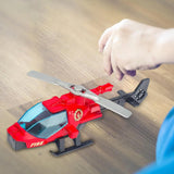 Maxbell Diecast Alloy Helicopter for Boy and Girl Cake Decoration Ornament Plane Toy red