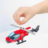 Maxbell Diecast Alloy Helicopter for Boy and Girl Cake Decoration Ornament Plane Toy red