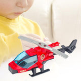 Maxbell Diecast Alloy Helicopter for Boy and Girl Cake Decoration Ornament Plane Toy red