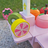 Maxbell Wooden Ice Cream Cart for Kids Pretend Food Toys for Children Preschool Boys