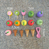 Maxbell Wooden Ice Cream Cart for Kids Pretend Food Toys for Children Preschool Boys