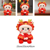 Maxbell Chinese New Year Dragon Plush Doll Home Decorative Ornament Soft Stuffed Toy 23cm