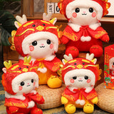 Maxbell Chinese New Year Dragon Plush Doll Home Decorative Ornament Soft Stuffed Toy 23cm