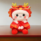 Maxbell Chinese New Year Dragon Plush Doll Home Decorative Ornament Soft Stuffed Toy 23cm