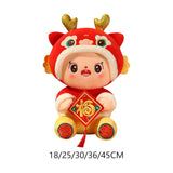 Maxbell Year of Dragons Plush Toy Cartoon Cuddly Lovely Plush Pillow for Children