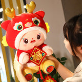Maxbell Year of Dragons Plush Toy Cartoon Cuddly Lovely Plush Pillow for Children