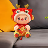 Maxbell Year of Dragons Plush Toy Cartoon Cuddly Lovely Plush Pillow for Children