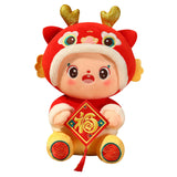 Maxbell Year of Dragons Plush Toy Cartoon Cuddly Lovely Plush Pillow for Children