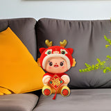 Maxbell Year of Dragons Plush Toy Cartoon Cuddly Lovely Plush Pillow for Children