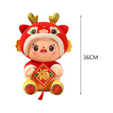 Maxbell Year of Dragons Plush Toy Cartoon Cuddly Lovely Plush Pillow for Children