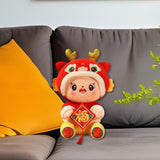 Maxbell Year of Dragons Plush Toy Cartoon Cuddly Lovely Plush Pillow for Children