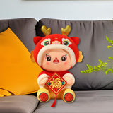 Maxbell Year of Dragons Plush Toy Cartoon Cuddly Lovely Plush Pillow for Children