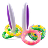 Maxbell Easter Inflatable Bunny Ears Toss Game for Lawn Activities Family Party