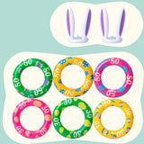 Maxbell Easter Inflatable Bunny Ears Toss Game for Lawn Activities Family Party