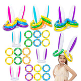 Maxbell Easter Inflatable Bunny Ears Toss Game for Lawn Activities Family Party