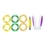 Maxbell Easter Inflatable Bunny Ears Toss Game for Lawn Activities Family Party