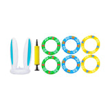 Maxbell Easter Inflatable Bunny Ears Toss Game for Lawn Activities Family Party