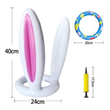 Maxbell Easter Inflatable Bunny Ears Toss Game for Lawn Activities Family Party