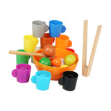 Maxbell Balls in Cups Montessori Toy Kids Preschool Learning Toy with Cups and Balls