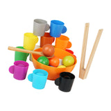 Maxbell Balls in Cups Montessori Toy Kids Preschool Learning Toy with Cups and Balls