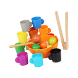 Maxbell Balls in Cups Montessori Toy Kids Preschool Learning Toy with Cups and Balls