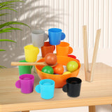 Maxbell Balls in Cups Montessori Toy Kids Preschool Learning Toy with Cups and Balls