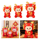 Maxbell Dragon Doll Decorative Dragon Stuffed Animal for Bedroom Bed Restaurant