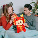 Maxbell Dragon Doll Decorative Dragon Stuffed Animal for Bedroom Bed Restaurant
