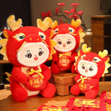 Maxbell Dragon Doll Decorative Dragon Stuffed Animal for Bedroom Bed Restaurant