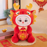 Maxbell Dragon Doll Decorative Dragon Stuffed Animal for Bedroom Bed Restaurant