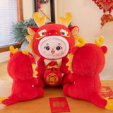 Maxbell Dragon Doll Decorative Dragon Stuffed Animal for Bedroom Bed Restaurant
