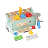 Maxbell Wooden Kids Tool Set Educational Toolbox Toy for 3 4 5 6 Year Old Boys Girls