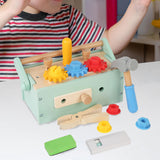 Maxbell Wooden Kids Tool Set Educational Toolbox Toy for 3 4 5 6 Year Old Boys Girls