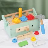 Maxbell Wooden Kids Tool Set Educational Toolbox Toy for 3 4 5 6 Year Old Boys Girls