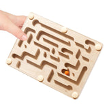 Maxbell Wooden Balance Maze Game Wooden Labyrinth Board Game for Birthday Gift Teens