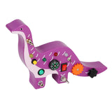 Maxbell Wooden Busy Board with LED Light Dinosaur Travel Toy Boy and Girls Preschool