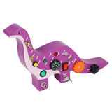 Maxbell Wooden Busy Board with LED Light Dinosaur Travel Toy Boy and Girls Preschool