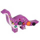 Maxbell Wooden Busy Board with LED Light Dinosaur Travel Toy Boy and Girls Preschool