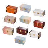 Maxbell 1/12 Scale Miniature Suitcase Wooden Furniture for Bedroom Living Room Decor Orange