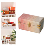 Maxbell 1/12 Scale Miniature Suitcase Wooden Furniture for Bedroom Living Room Decor Red