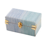 Maxbell 1/12 Scale Miniature Suitcase Wooden Furniture for Bedroom Living Room Decor Blue