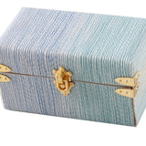 Maxbell 1/12 Scale Miniature Suitcase Wooden Furniture for Bedroom Living Room Decor Blue